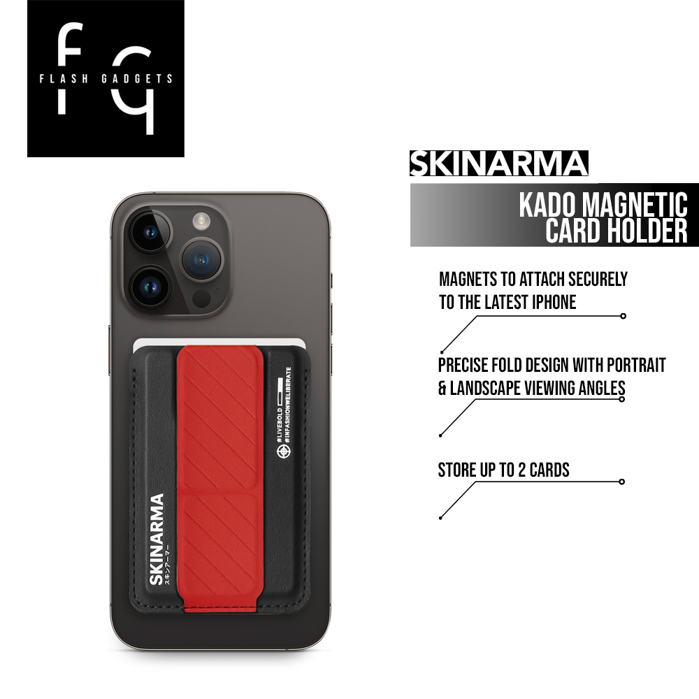 Skinarma Kado Mag-Charge Card Holder With Grip Stand | Shopee Malaysia