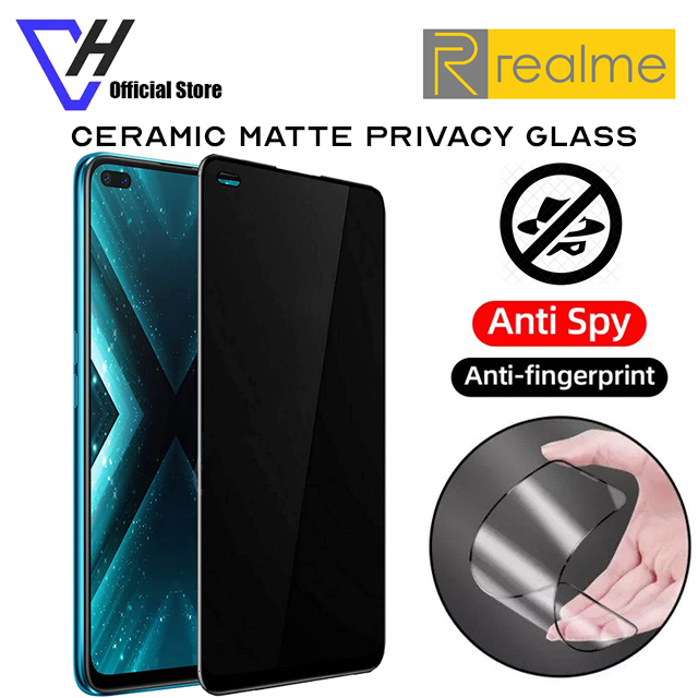 Realme C30 C30s C33 C35 C51 C53 C55 Ceramic Matte Privacy Tempered Glass