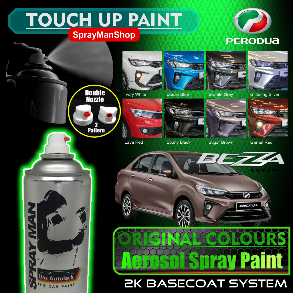 Perodua Bezza Spray Paint For Touch Up All Original Factory Colours ...