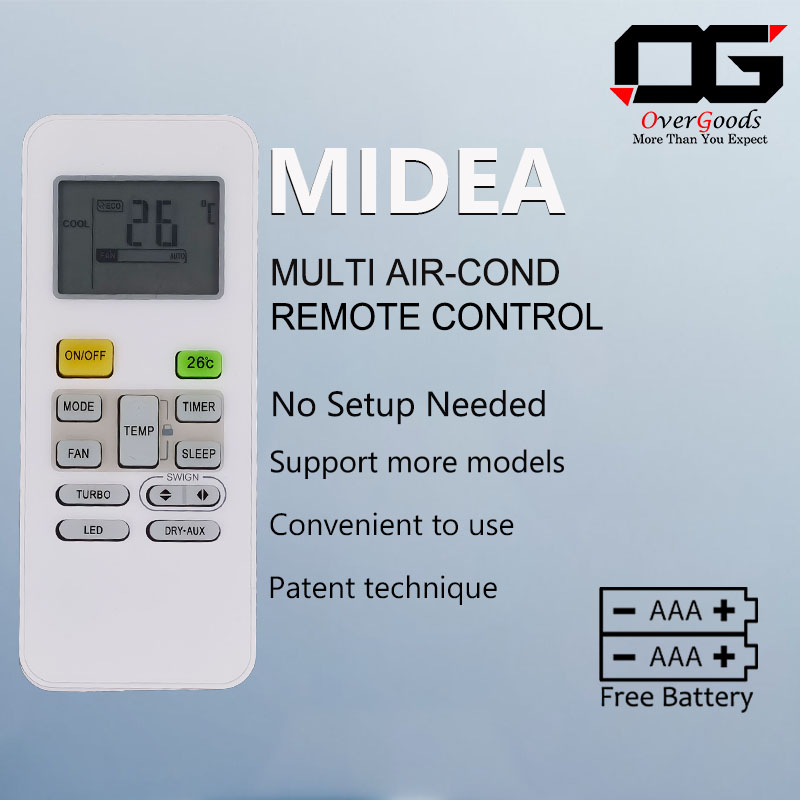 Universal Midea Air Cond remote control Replacement Aircond free 2pcs ...