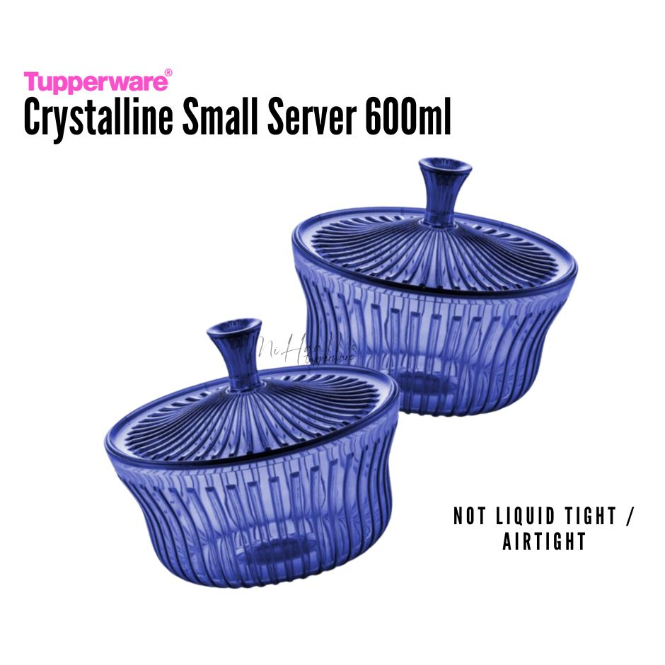 Tupperware Crystalline Small Server Not Liquid Tight / Airtight Bekas ...
