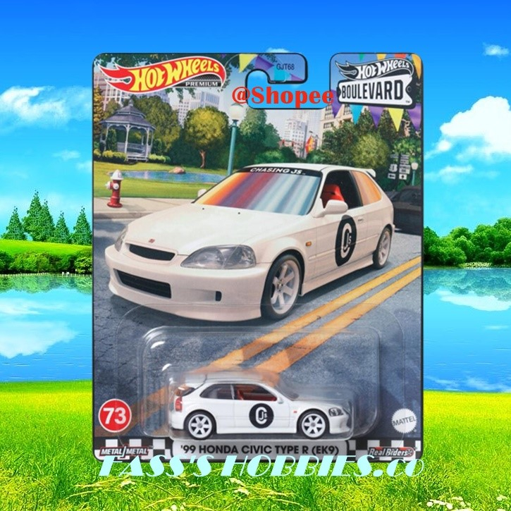 Hot Wheels™ Premium Boulevard 99 Honda Civic Type R Ek9 Car Culture Jdm Rubber Tyre Shopee 2246