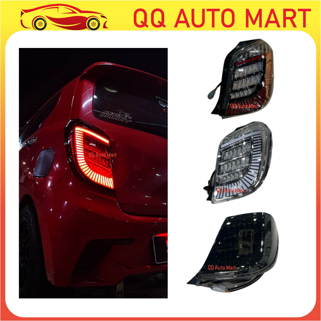 Perodua Axia 2014 - 2022 Dragon Scale Tail Lamp With Signal Running ...