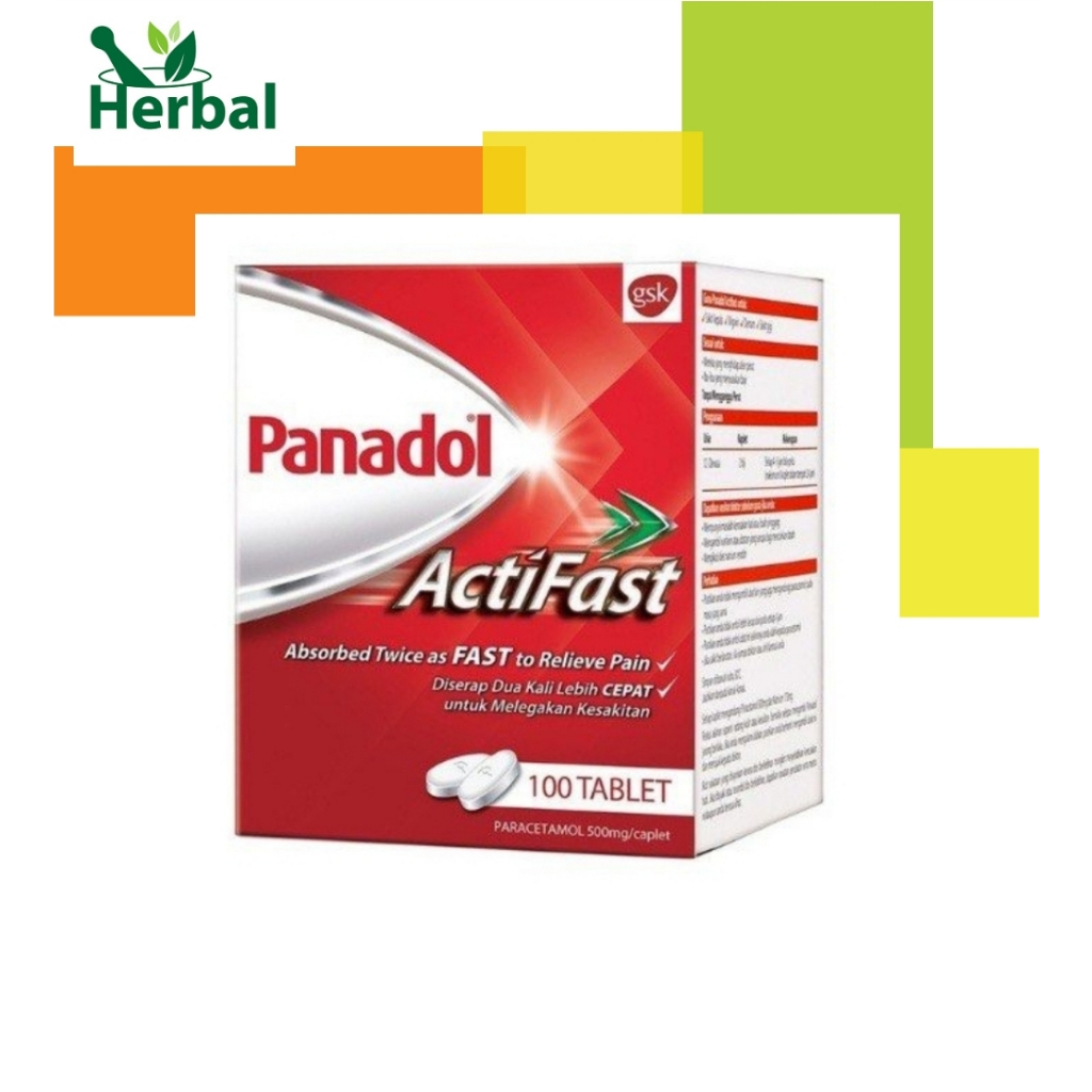 Panadol Actifast Fast Pain Relief( ORIGINAL )(100's) | Shopee Malaysia