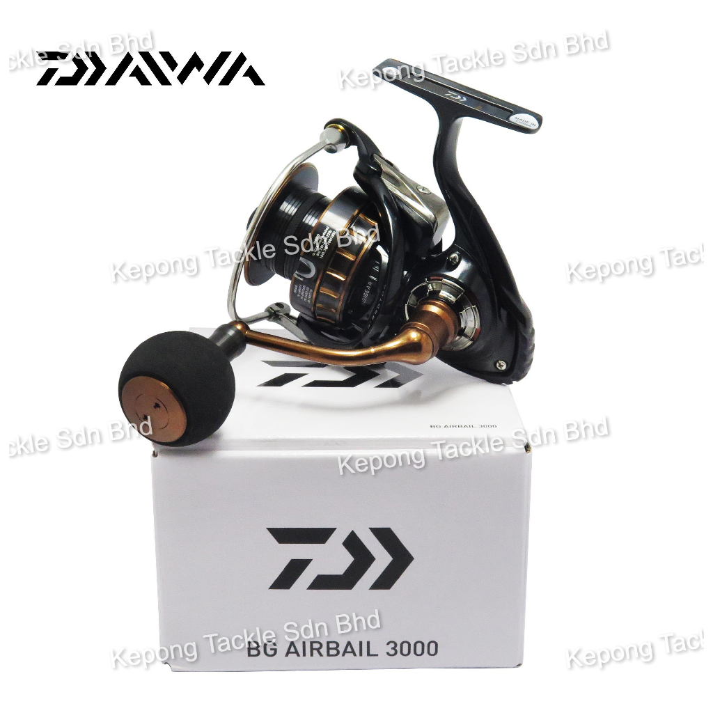 19 NEW DAIWA Fishing reel BG AIRBAIL 3000 4000, 5000 Spinning Reel