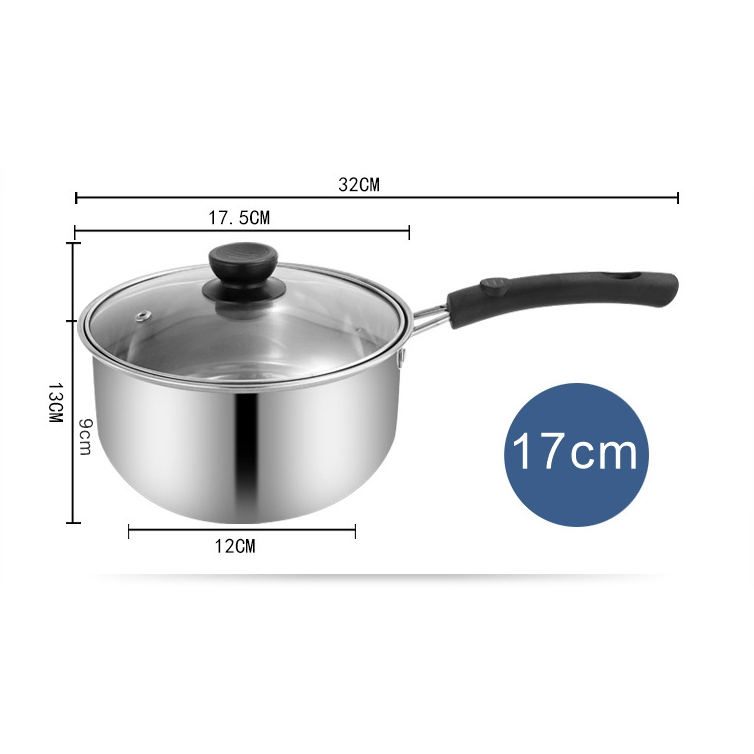 Stainless Steel Sauce Pot Noddle Pot Maggie Pot Cookware 18CM PERIUK ...