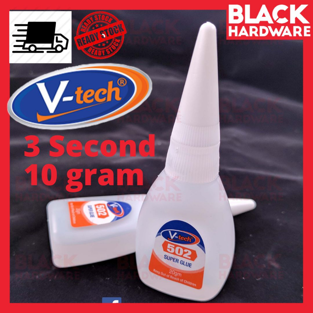 Black Hardware V tec 502 Home Living Adhesive 3second Sticker Super ...