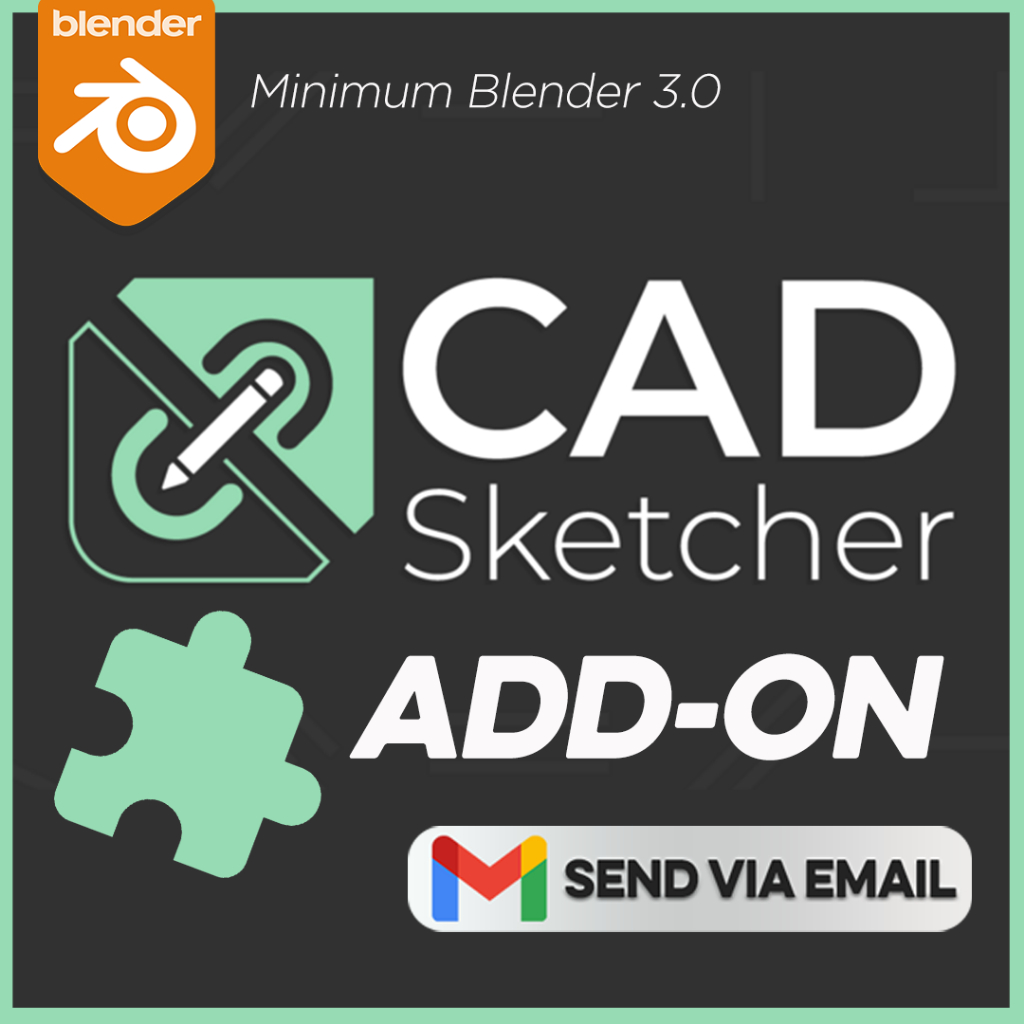 CAD Sketcher [ Blender Addon ] Blender AutoCAD Cinema4D After Effects