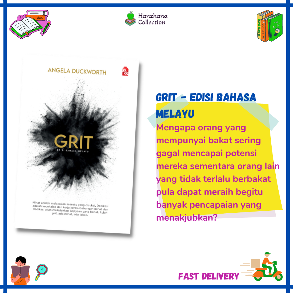 Buku GRIT by Angela Duckworth Edisi Bahasa Melayu Shopee Malaysia