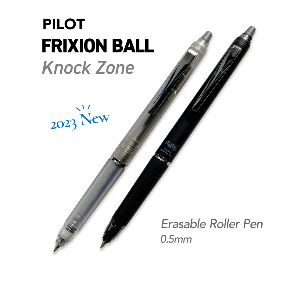 Pilot Frixion Ball Knock Zone 0.5mm Ink Color Black LFBKZ50EF Frixion