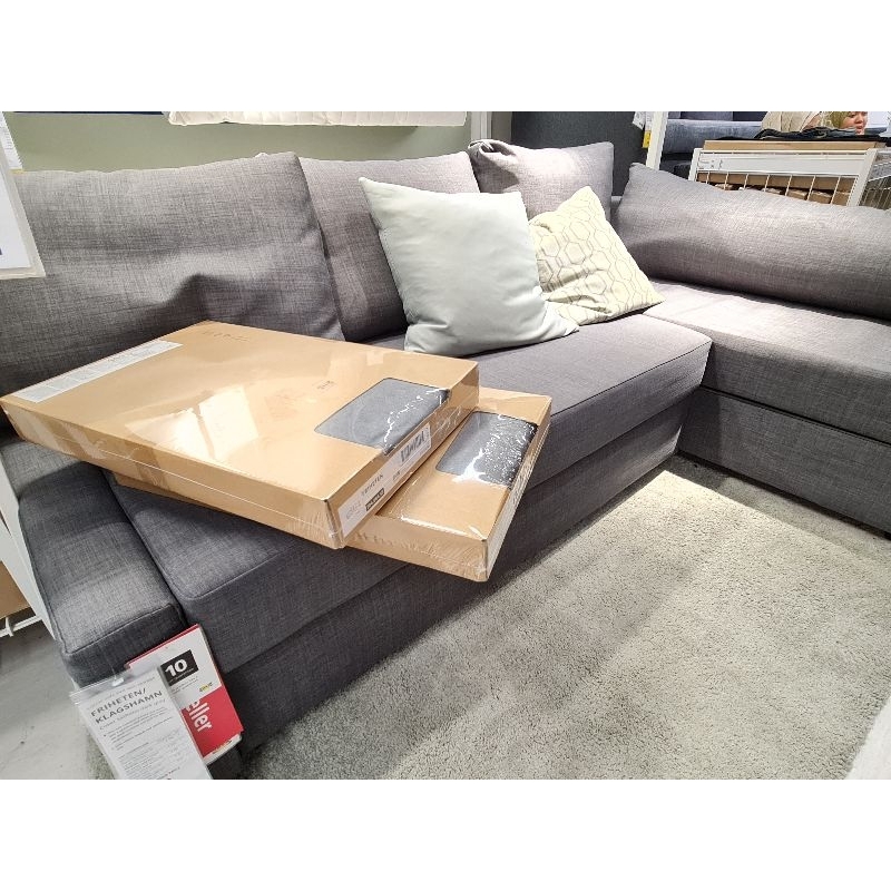 Sarung Sofa FRIHETEN Ikea Sofa Cover Grey Colour Shopee Malaysia