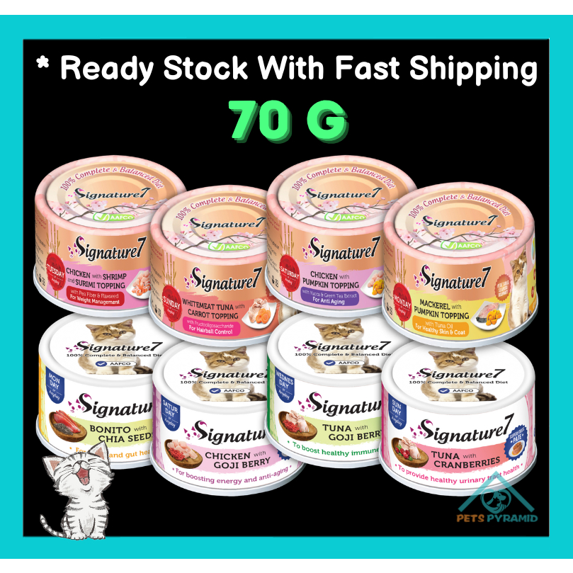 Signature 7 Superfood 70g 80g (AAFCO Completed Food) Cat Canned Wet