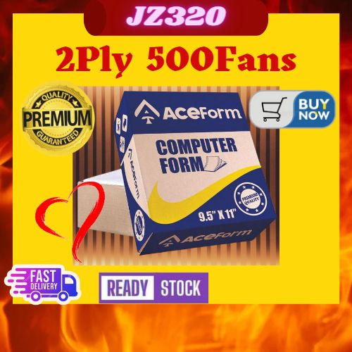 ACEFORM Computer Form 9.5" X 11" NCR Paper All White 2ply 500Fans 3ply ...