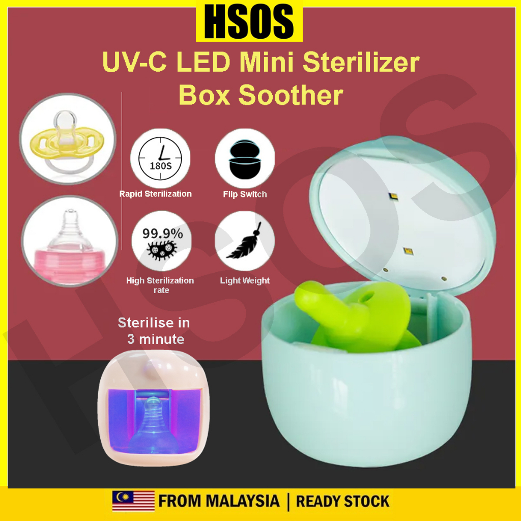 Portable UVC LED Mini Sterilizer Box Soother UV Steriliser Pacifier