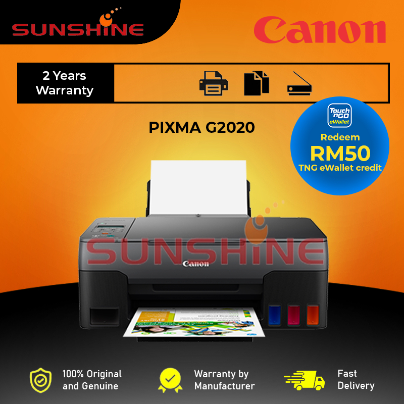 = FREE TnG EWallet RM 50 = Canon Pixma G2020 3-In-1 Ink Tank Printer ...