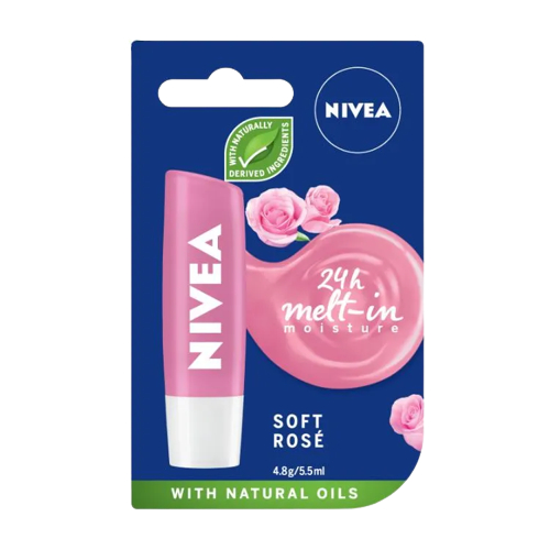 Nivea Naturally Caring Lip Balm Shine / Lip Scrub 5.5ml / Nivea Fruity