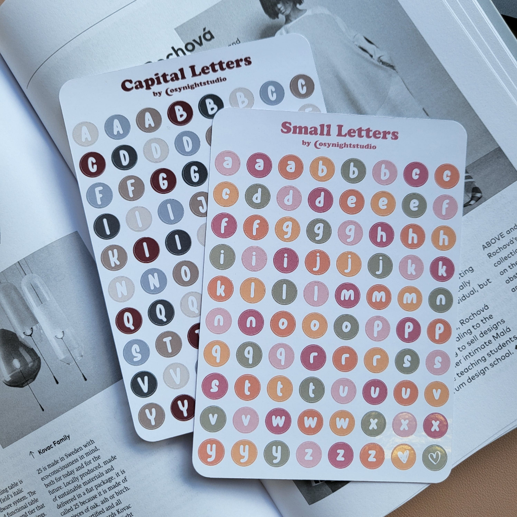 *New Arrival* Alphabets Stickers |Capital Letters Stickers |Small ...
