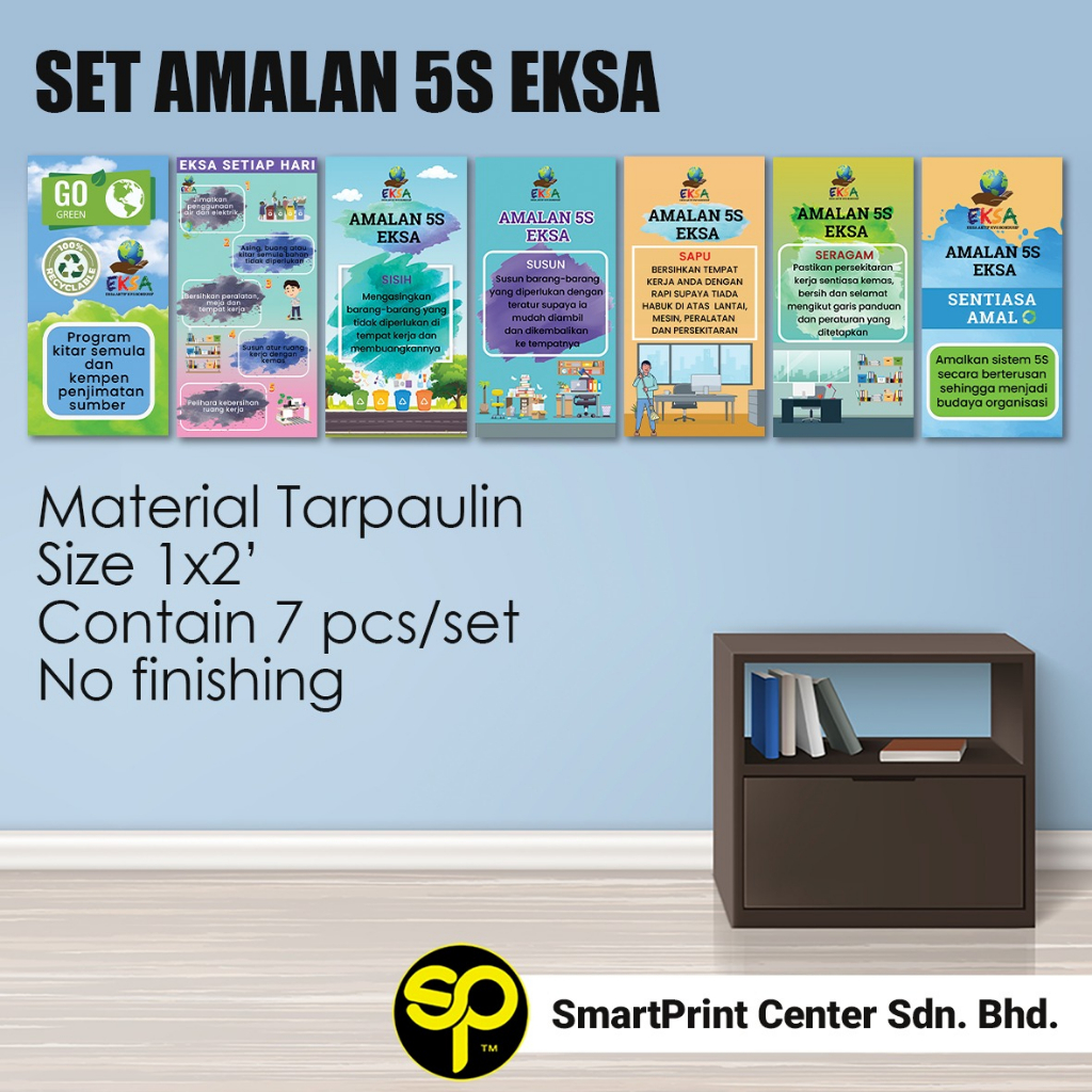 Set Amalan 5s Eksa Banner Keceriaan Shopee Malaysia