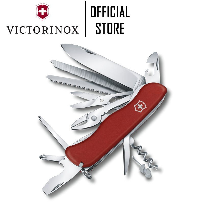 Victorinox Workchamp Red Multitool Pocket Knife 0.9064 Shopee Malaysia