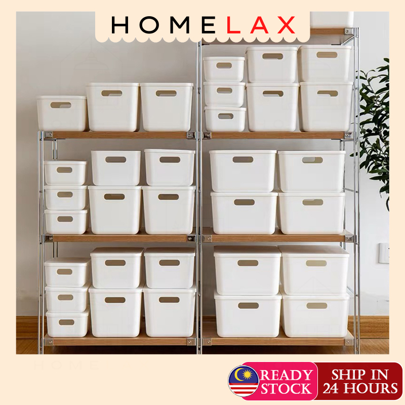 🔥HL🔥Ready Stock Storage Box Muji With Lid Organizer Basket Lid Storage ...