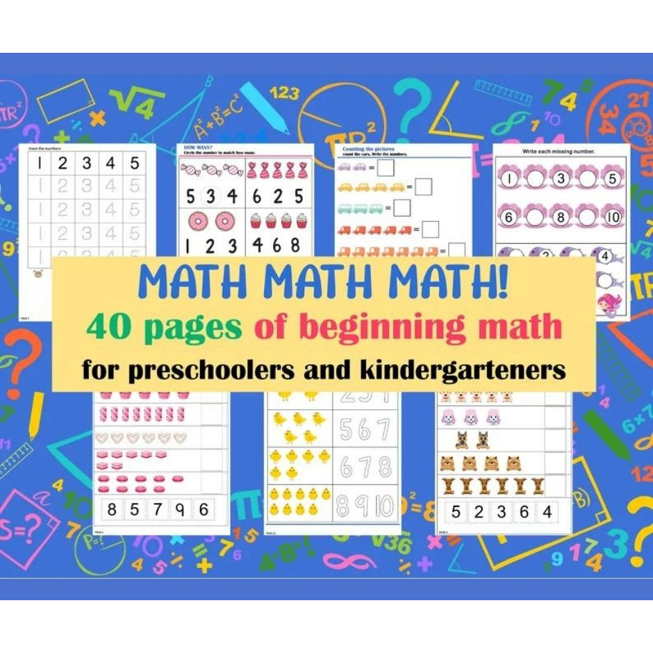 A319 – [PDF] Preschool Math Worksheets 40 pages - mathematics matematik ...