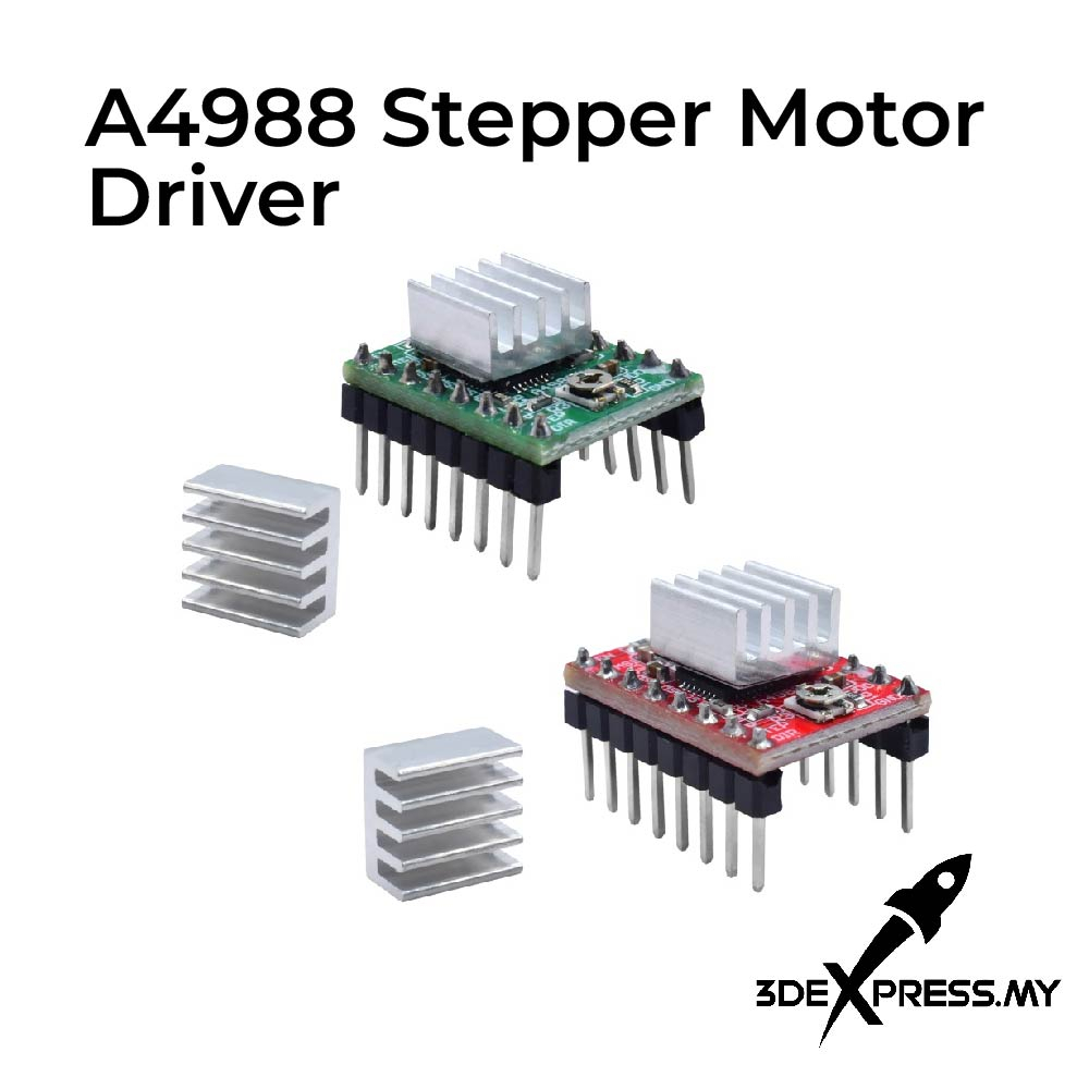 [READY STOCK] StepStick A4988 Stepper Motor Driver With Heat sink Carrier Reprap RAMPS 1.4 MKS GEN V1.4 board