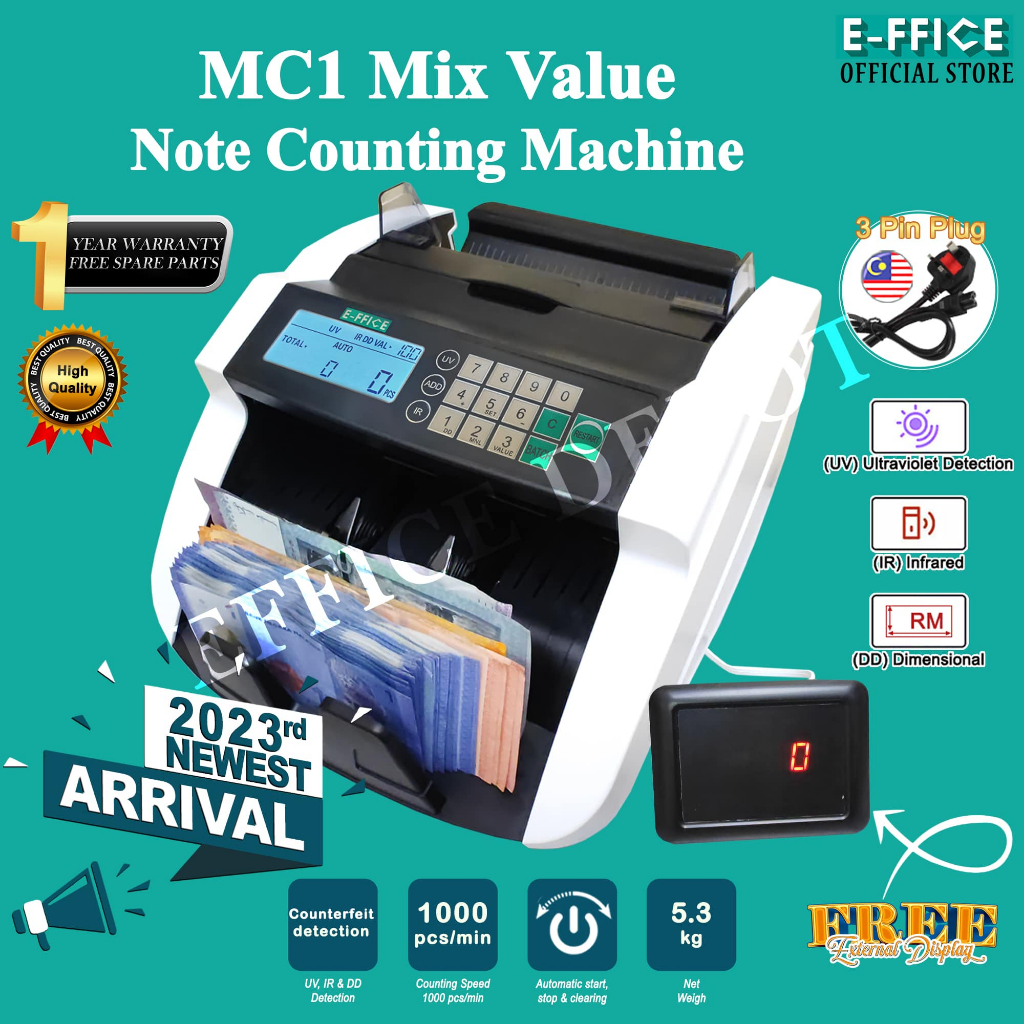 Effice Depot MC1 Money Bank Note Counting Machine / Money Count