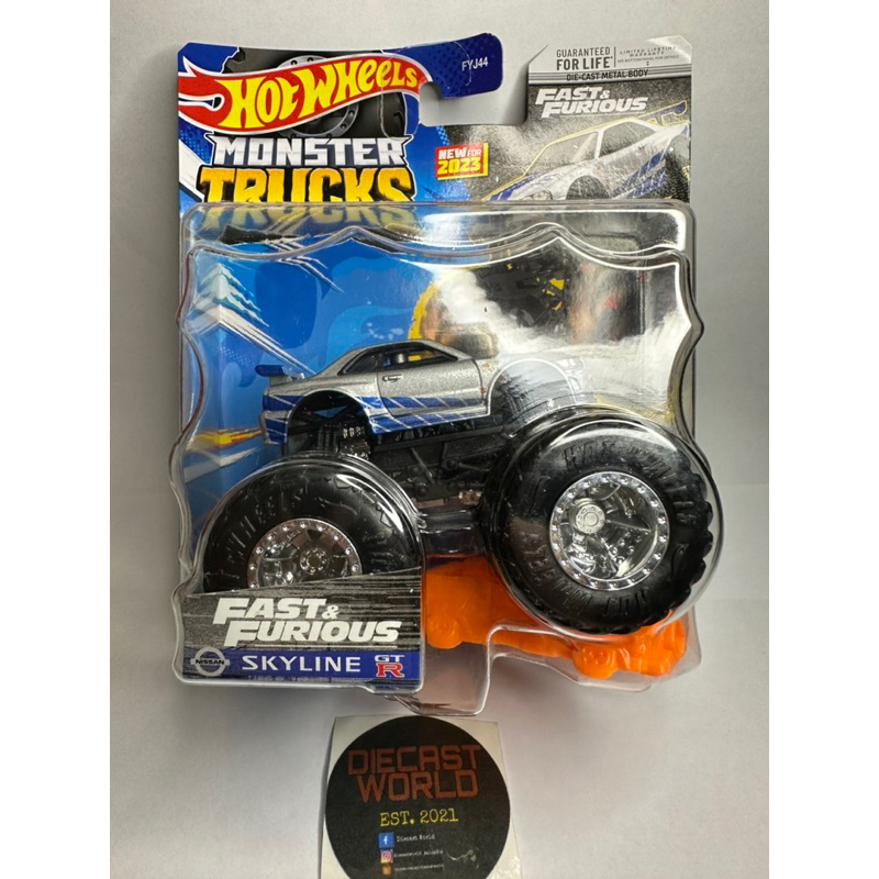 Hotwheels Monster Trucks Fast and Furious Nissan Skyline GTR R34 Brian ...