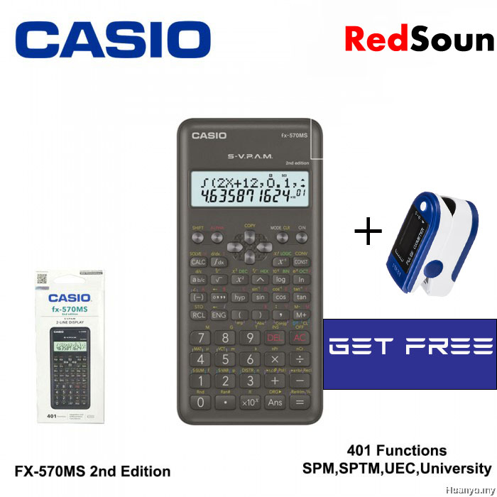 CASIO Scientific Calculator FX-570MS 2nd Edition School Office ...