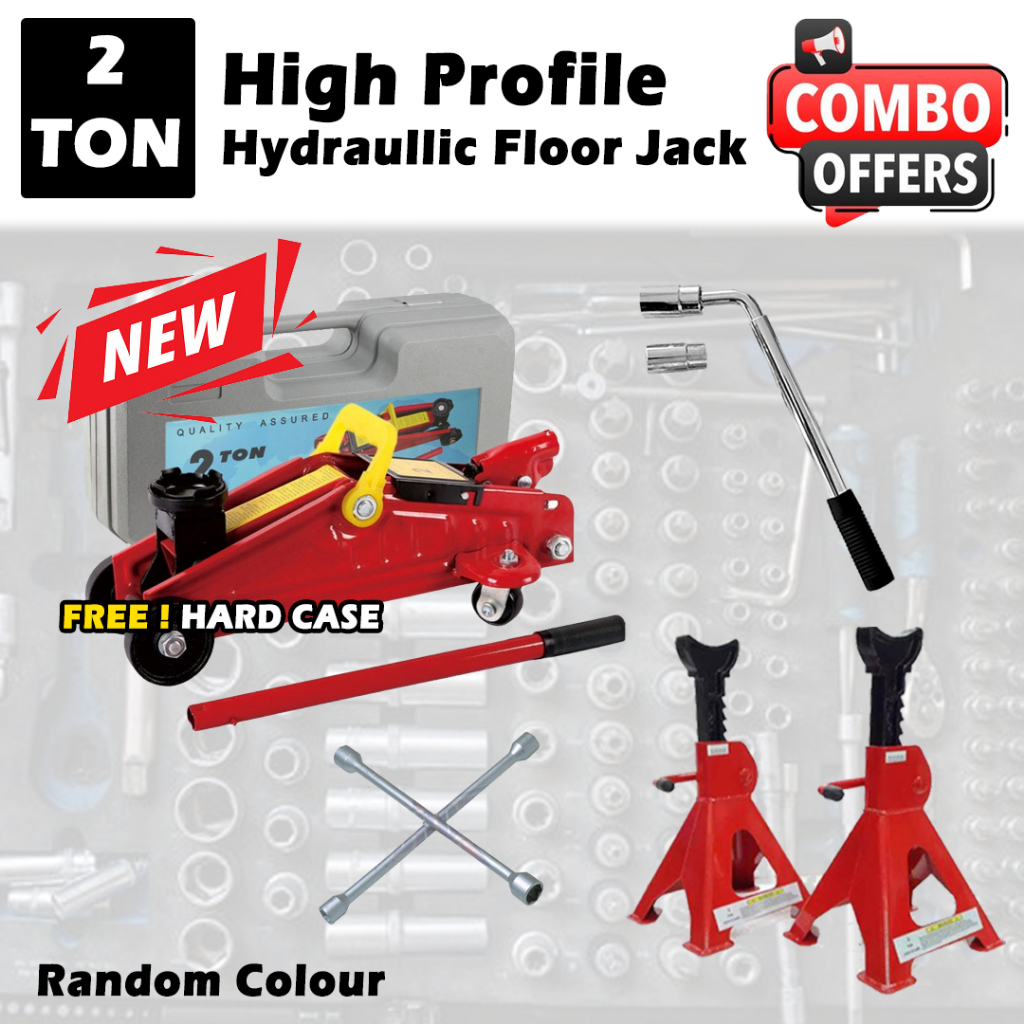 2 TON High Profile Hydraulic Floor Jack Kereta Car with Hard