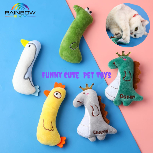Pet Cat Mint Catnip Mini Soft Toy Funny Interactive Plush Stuffed Chew
