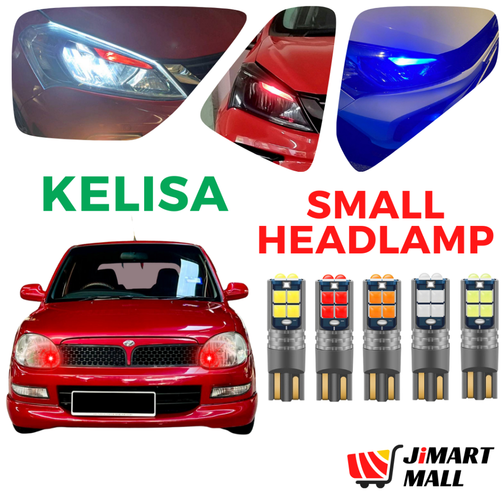 PERODUA KELISA SMALL HEADLAMP LED BULB RGB Remote Head Lamp Light Lampu
