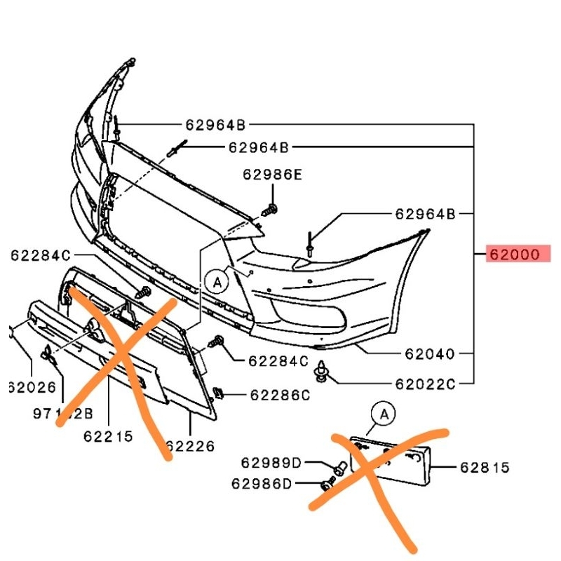 Front bumper original evo 10/evo x/cz4a/mitstubishi lancer evolution 10