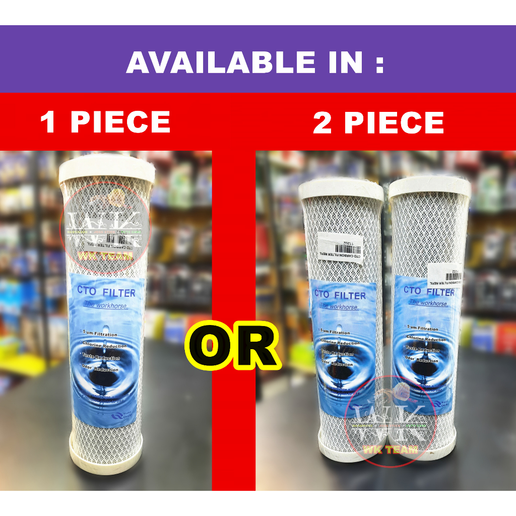 [ 1 PIECE / 2 PIECE ] CTO Carbon Water Filter / Penapis Tapis Air