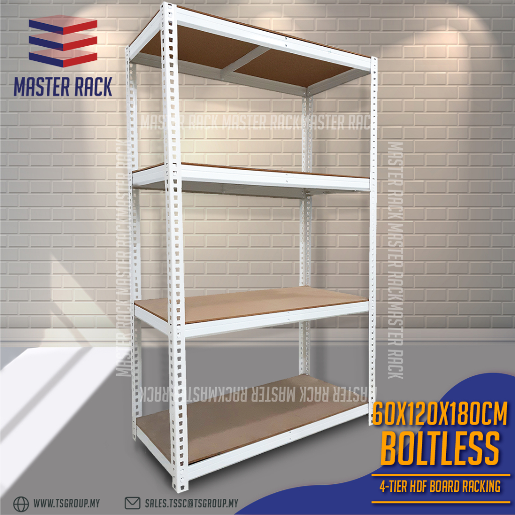 MASTERRACK Boltless DIY Racking W60xL120x H180cm - Multipurpose Racking ...