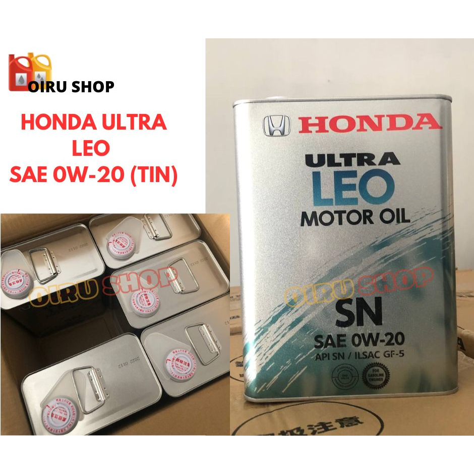 Honda Ultra Leo Sn Sae W L Engine Oil Minyak Hitam W Made In Japan Original Oil Filter