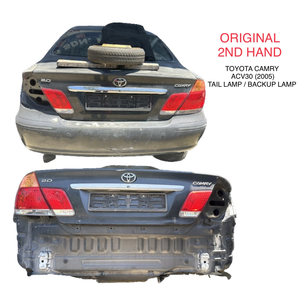 Toyota Camry Acv30 2005 Tail Lamp Backup Lamp Bonnet Lamp Lampu 