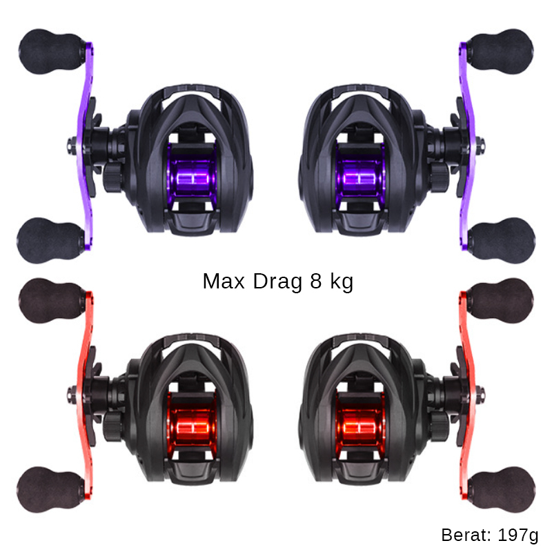 AC Fishing Reel Bait Casting Fishing Reel Max Drag 8kg | Shopee Malaysia