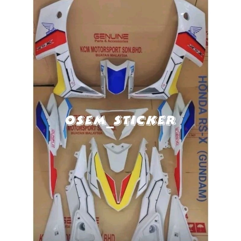 STICKER HONDA RSX / WINNER X GUNDAM/CHOI NAGA/DRAGON CHOII CHROME ...