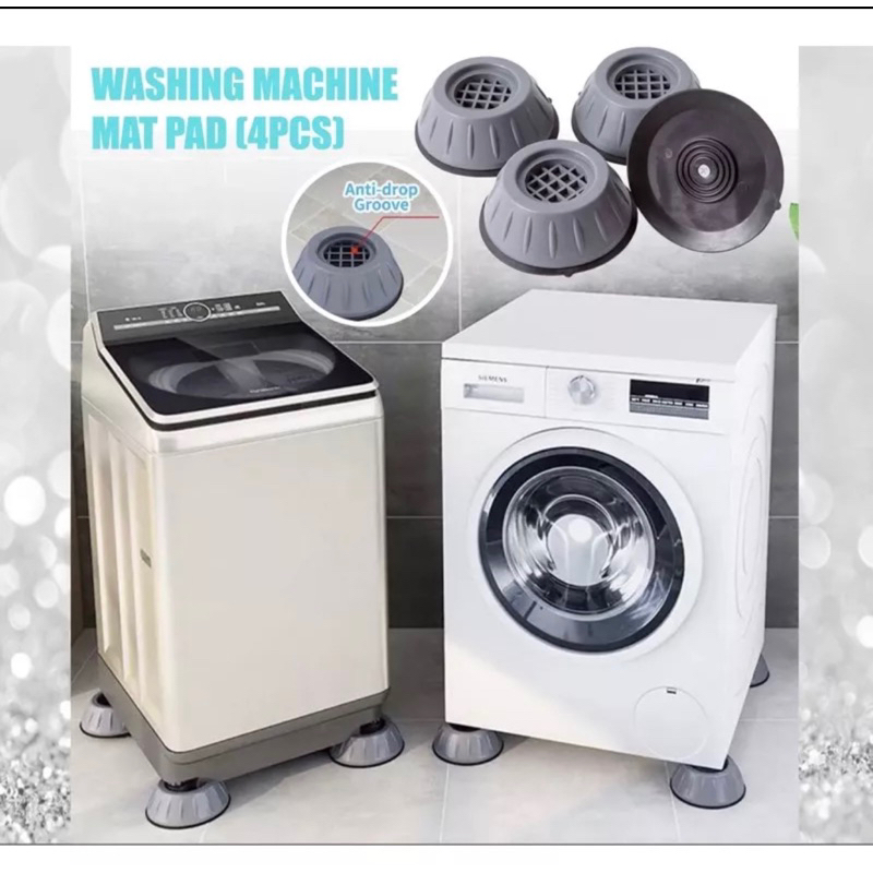 4 Pcs Pelapik Mesin Basuh Anti Vibration Washing machine Mat Pad ...