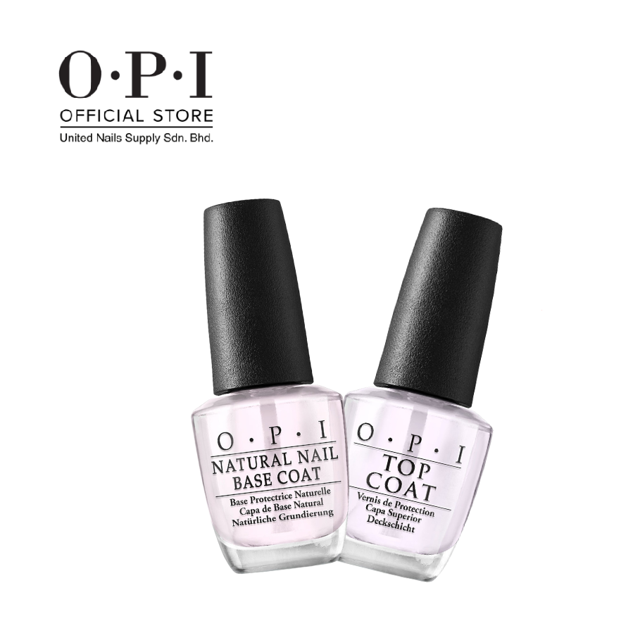 OPI Nail Polish Bundle OPI Base Coat + OPI Top Coat (15ml) NTT10