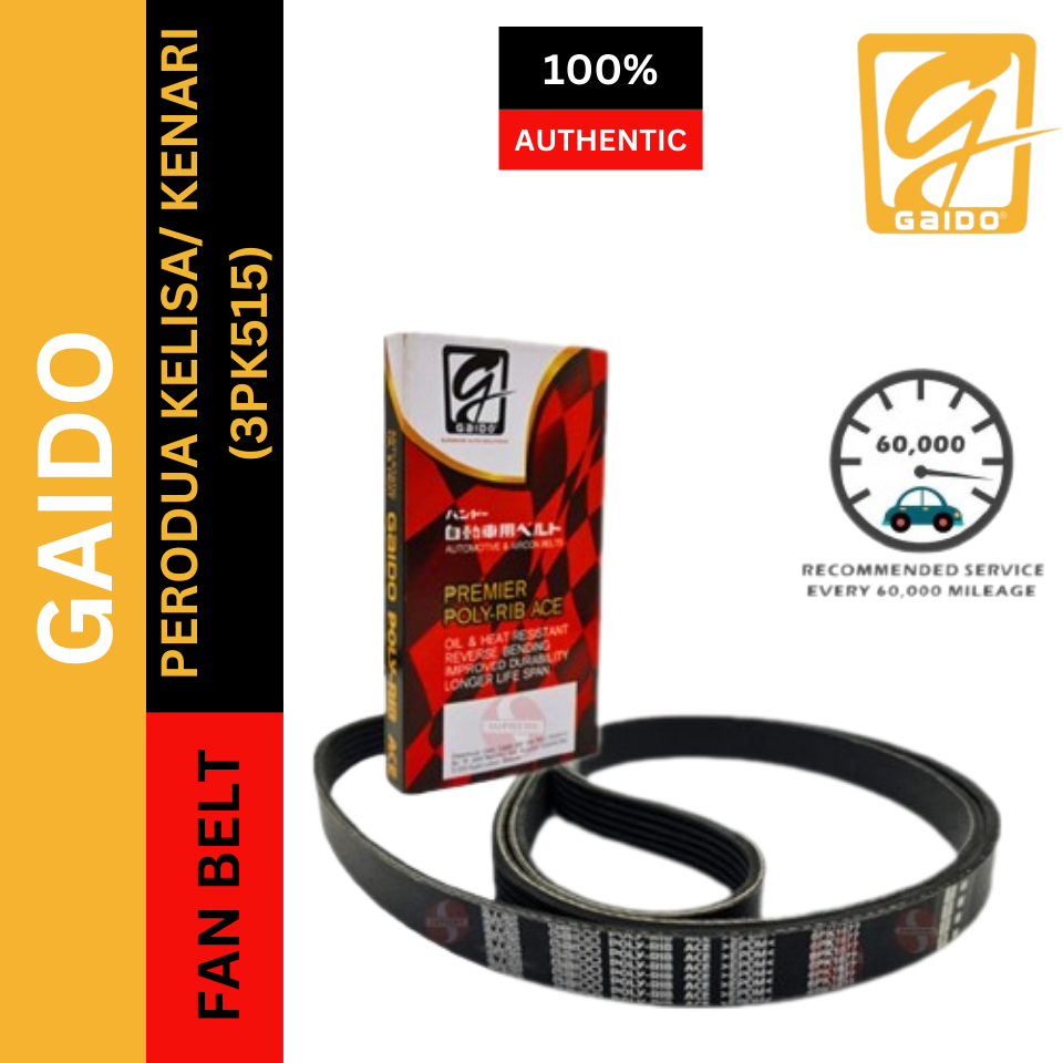 Gaido Fan Belt PERODUA KELISA/ KENARI Air Cond Alternator Power
