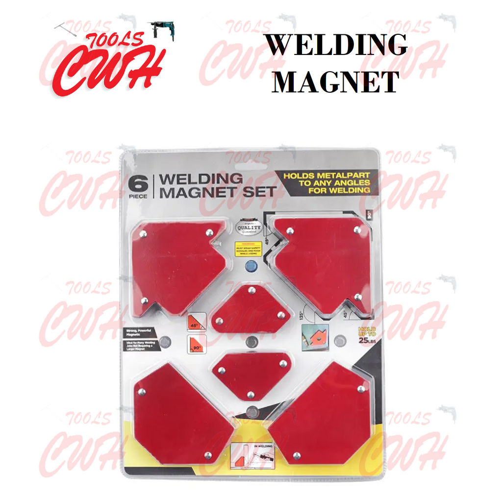 PRC 6PCS WELDING WELDER MAGNET MAGNETS SET Magnetic FIXED Angle Holder ...
