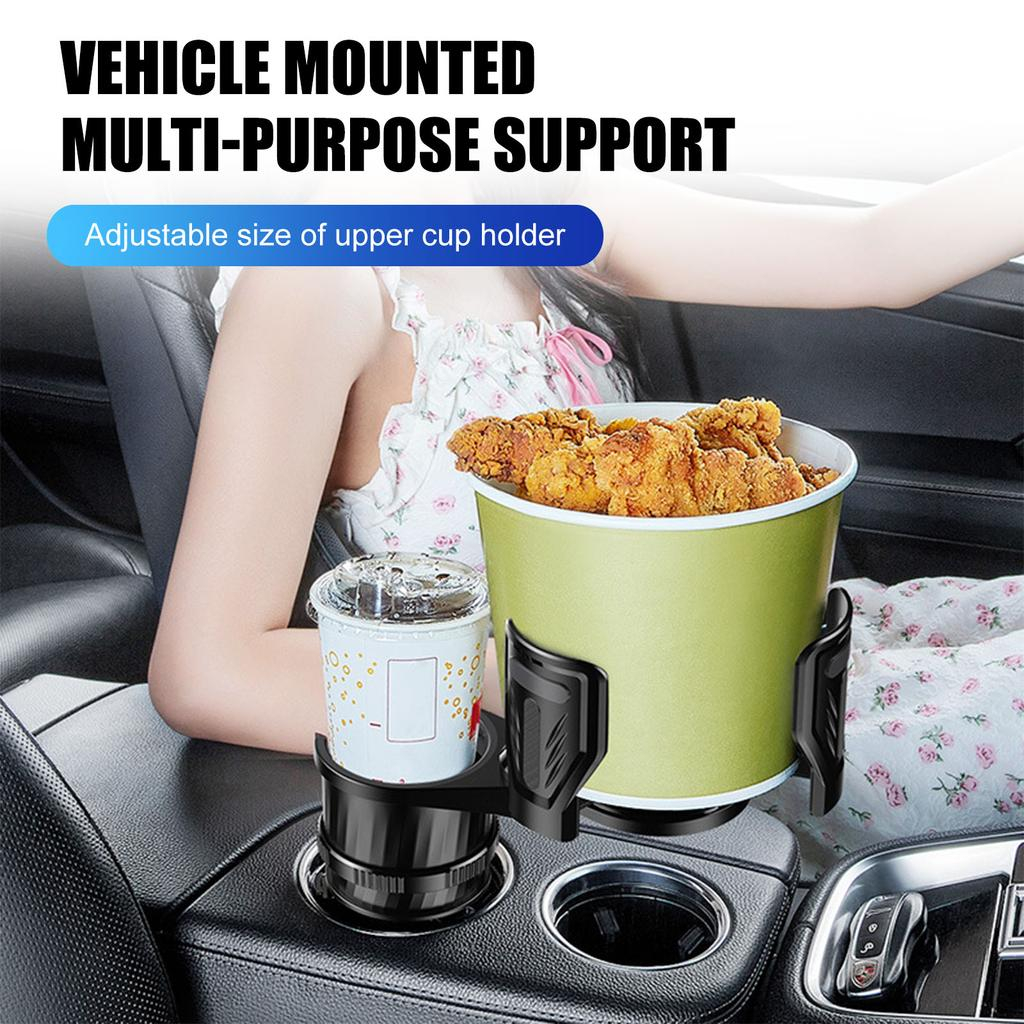 360 Rotating Universal Car Cup Bottle Can Tin Water Holder Expander