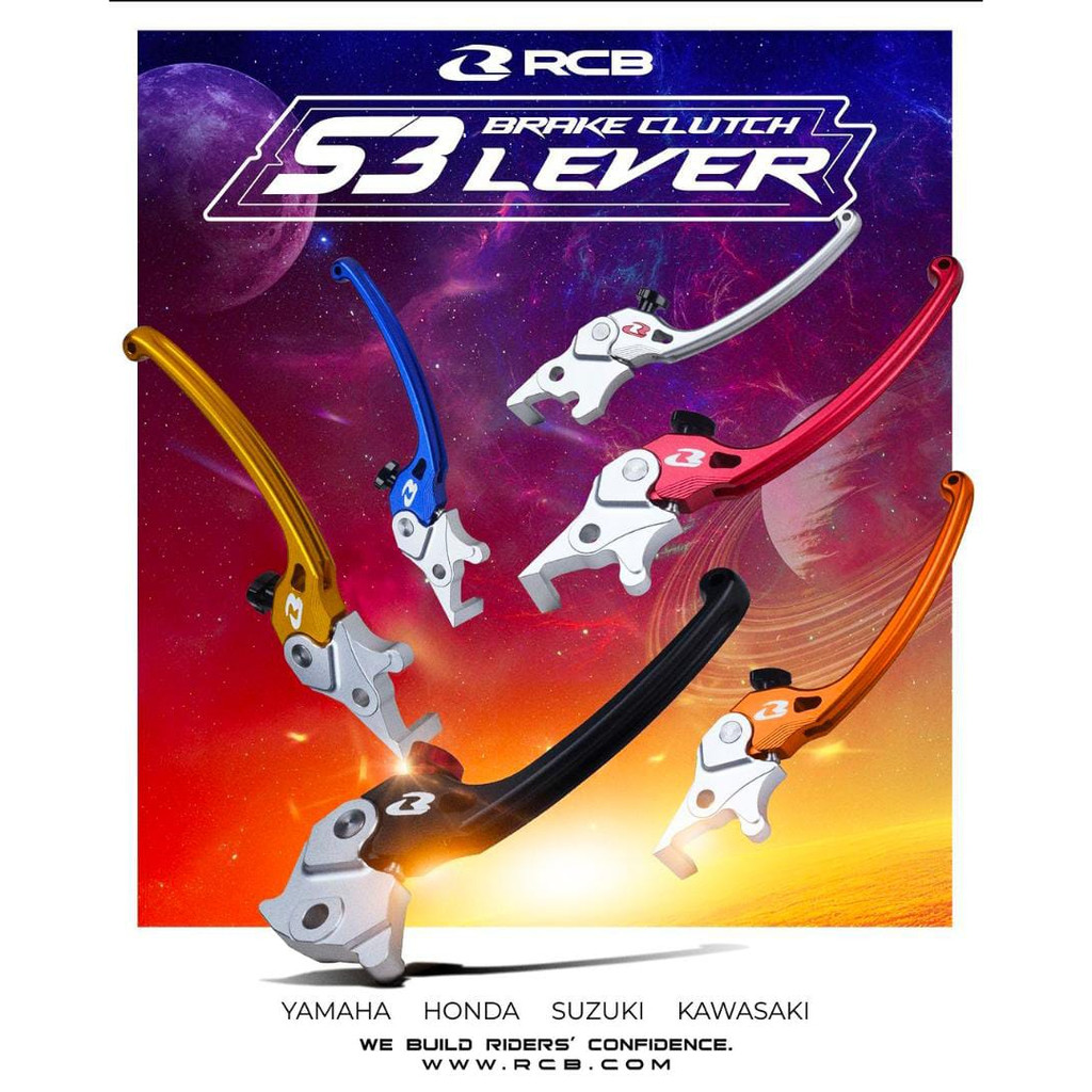 RCB Brake Lever Set S3 Series (New Design 2022) LC135 5s / Y16/ Y15