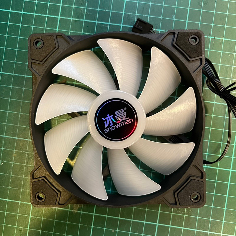 Snowman Black CPU Fan 12cm Silent 4 Pin PWM cooling case fan PWM ...