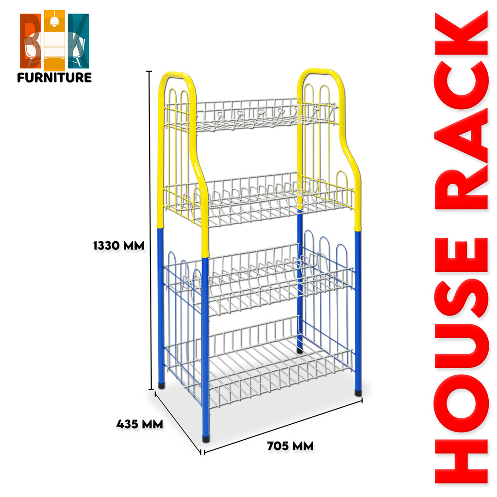 (READY STOCK) Multi Purpose Rack/ Dish Plate Rack/ Kitchen Storage ...