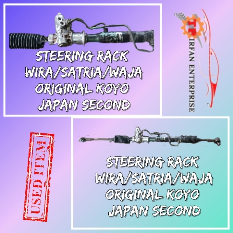 STEERING RACK SAGA UK SPEK ORI KOYO JAPAN SECOND (waranty 1weeks ...