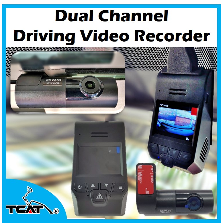 TCAT Dual Channel Driving Video Recorder (DVR) Shopee Malaysia