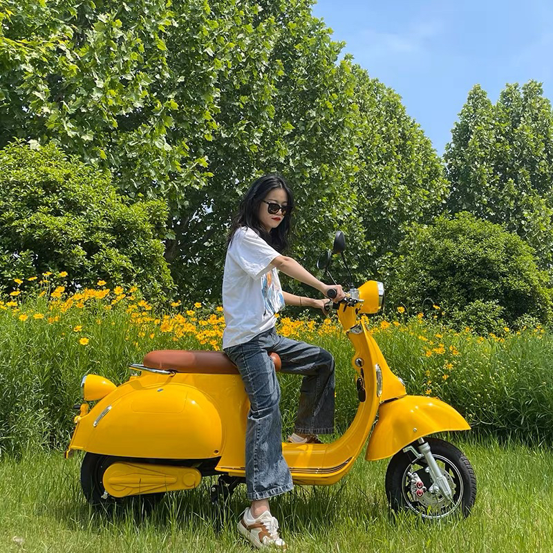 Electric Vespa Scooter Ebike Ride Motor Electric High Quality